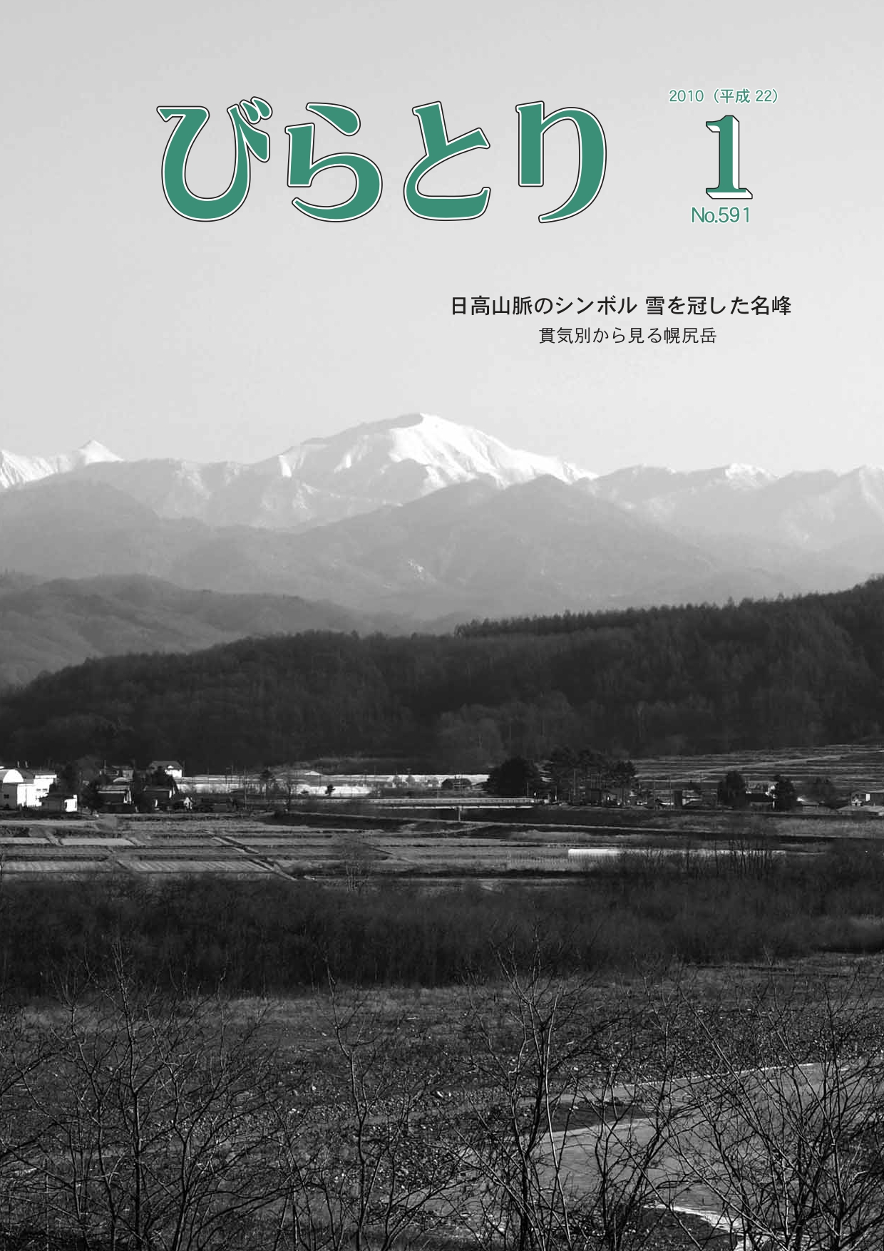 広報びらとり表紙（平成22年1月号）