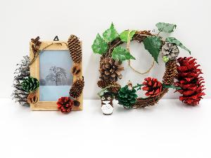 教室で作れる写真立てや壁飾りの写真