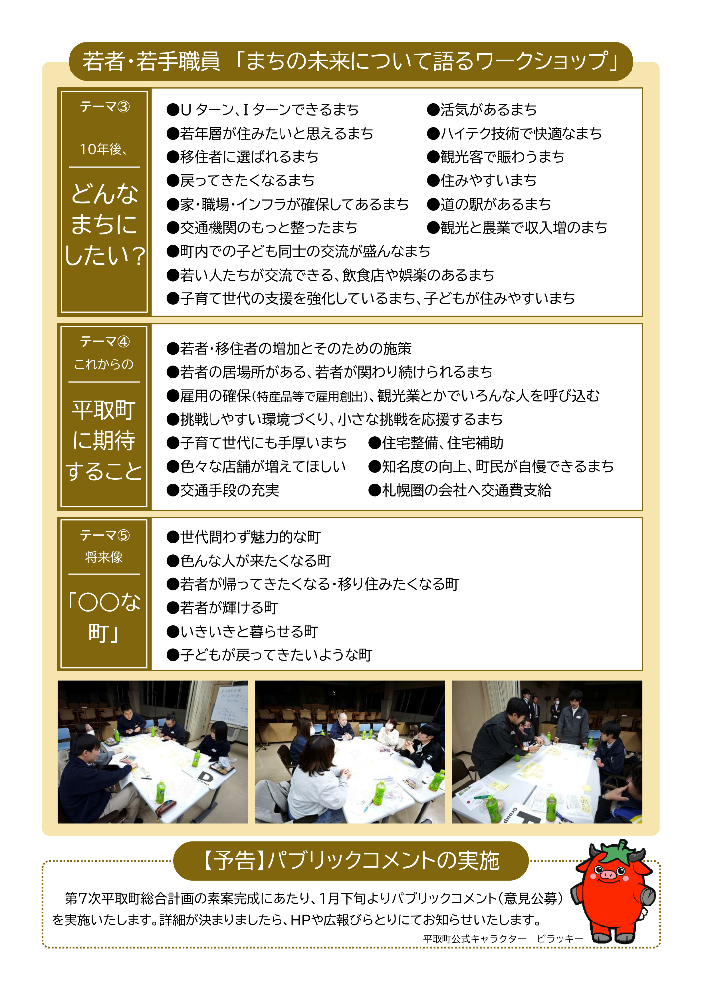 まちづくり新聞第4号（裏面）
